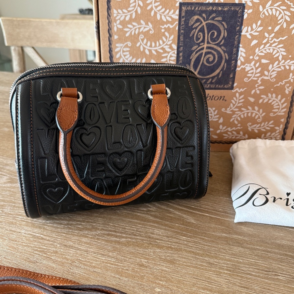 Brighton Deeply In Love Satchel Black